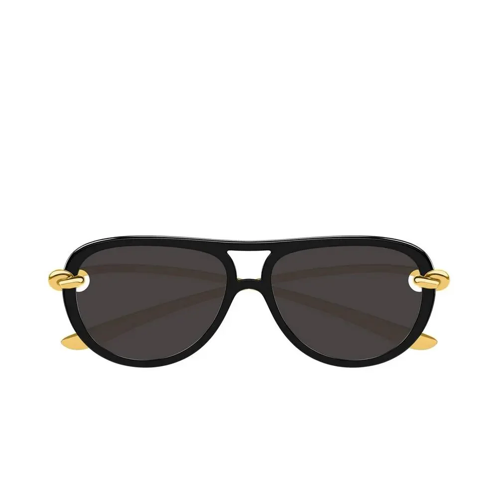 Bottega Veneta BV1418S Aviator Sunglasses in Black $760